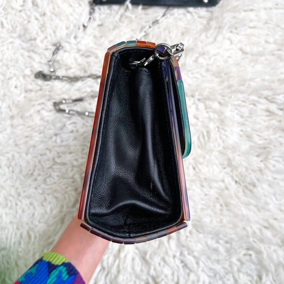 RAFE New York Crossbody Melissa Clutch/Crossbody Multi Color Acrylic Clutch - Picture 7 of 14